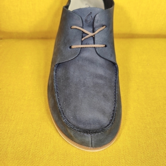 OluKai Holokai Grey Olive Nubuck Leather Casual Lace Up Men\'s Shoes Size 10.5 main image 5